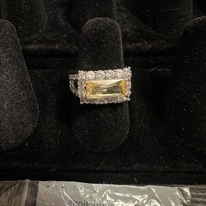BP Trendsetter Shine Ring Size 6 Lemon Cz Rhodium Plating